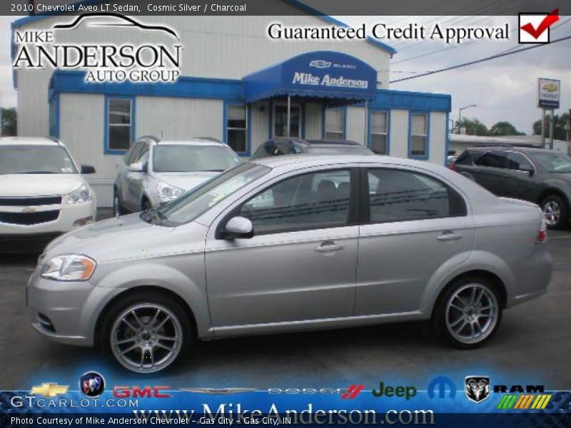 Cosmic Silver / Charcoal 2010 Chevrolet Aveo LT Sedan