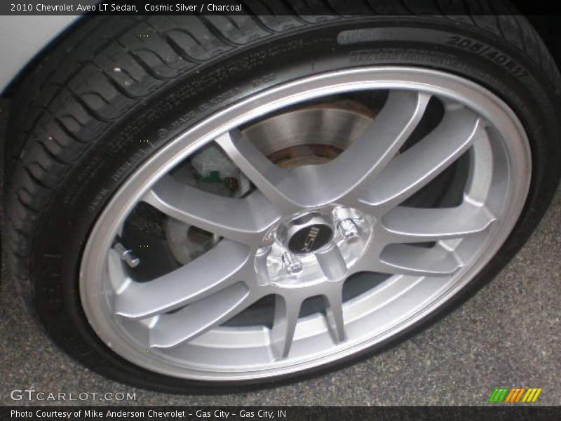 Cosmic Silver / Charcoal 2010 Chevrolet Aveo LT Sedan