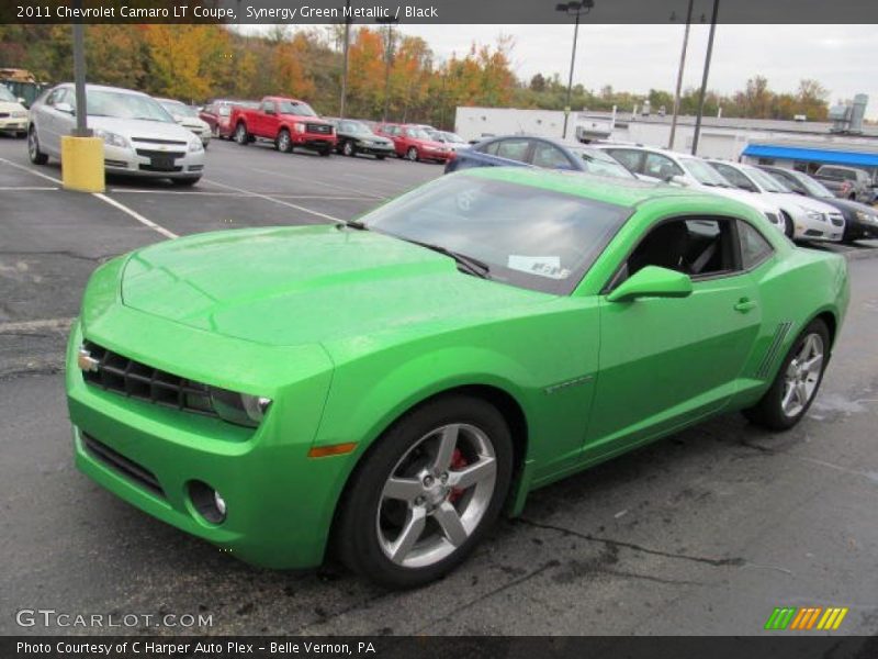 Synergy Green Metallic / Black 2011 Chevrolet Camaro LT Coupe