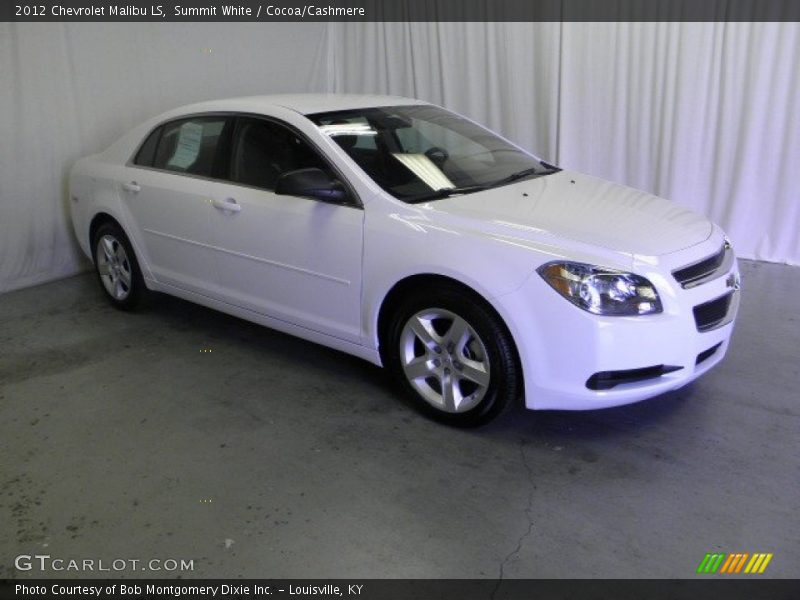 Summit White / Cocoa/Cashmere 2012 Chevrolet Malibu LS