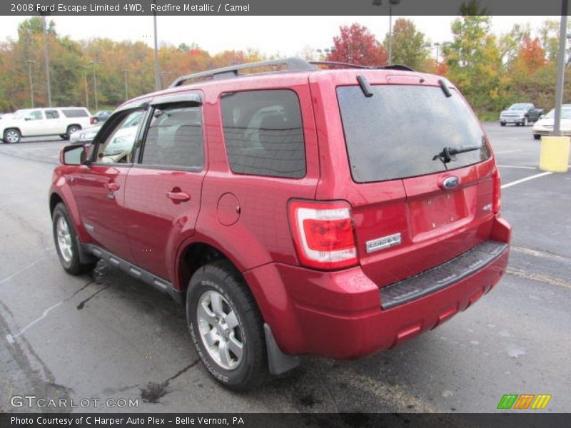 Redfire Metallic / Camel 2008 Ford Escape Limited 4WD