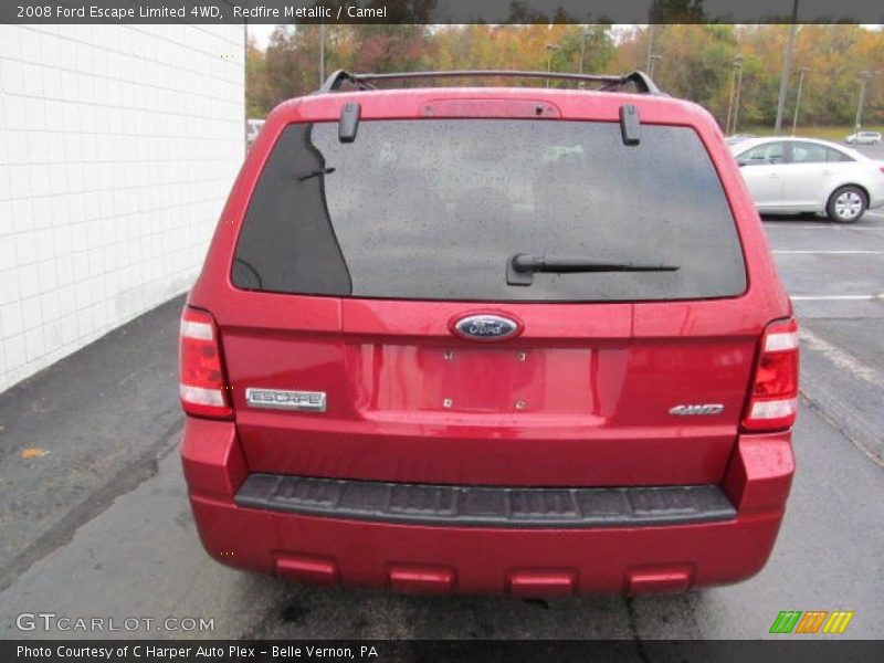 Redfire Metallic / Camel 2008 Ford Escape Limited 4WD