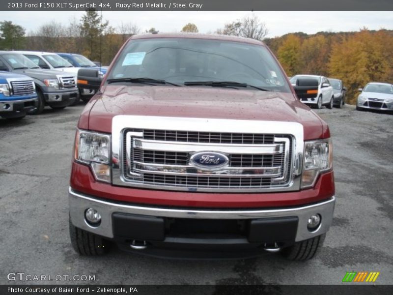 Ruby Red Metallic / Steel Gray 2013 Ford F150 XLT SuperCab 4x4