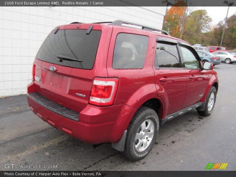 Redfire Metallic / Camel 2008 Ford Escape Limited 4WD
