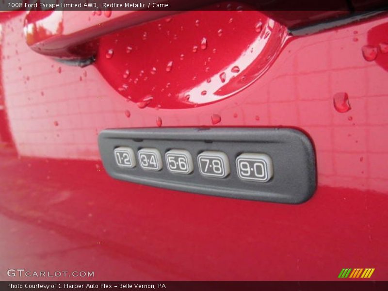 Redfire Metallic / Camel 2008 Ford Escape Limited 4WD