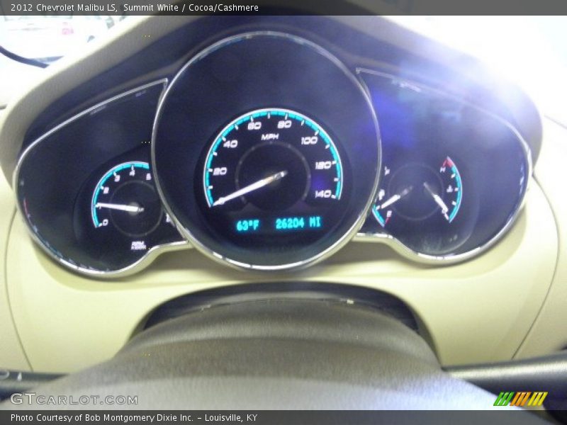 Summit White / Cocoa/Cashmere 2012 Chevrolet Malibu LS