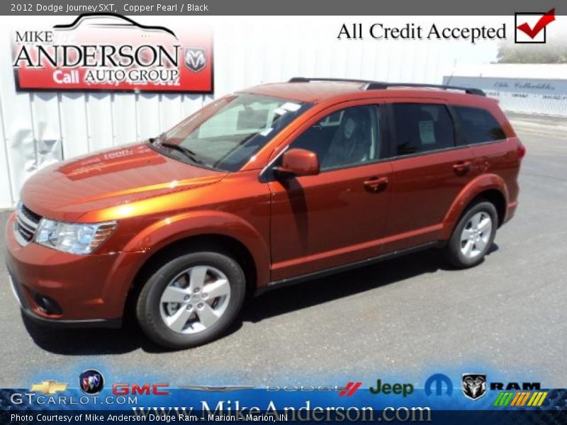 Copper Pearl / Black 2012 Dodge Journey SXT