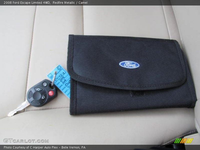 Redfire Metallic / Camel 2008 Ford Escape Limited 4WD