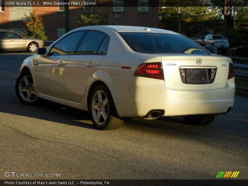 White Diamond Pearl / Ebony 2006 Acura TL 3.2