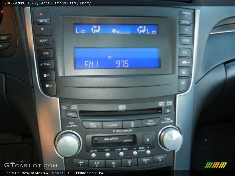 White Diamond Pearl / Ebony 2006 Acura TL 3.2