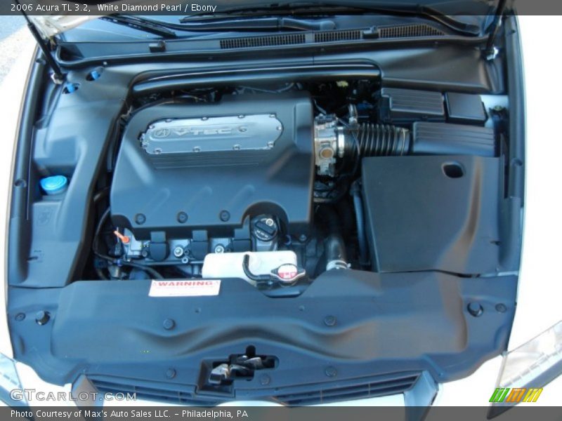 White Diamond Pearl / Ebony 2006 Acura TL 3.2