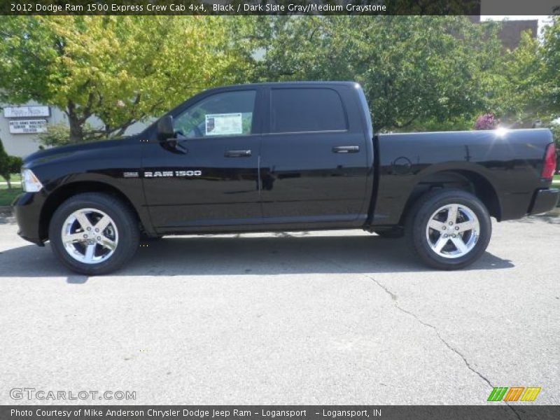 Black / Dark Slate Gray/Medium Graystone 2012 Dodge Ram 1500 Express Crew Cab 4x4