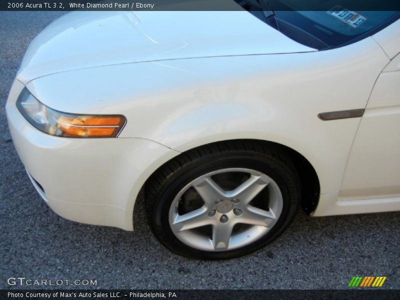 White Diamond Pearl / Ebony 2006 Acura TL 3.2