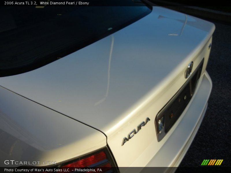 White Diamond Pearl / Ebony 2006 Acura TL 3.2