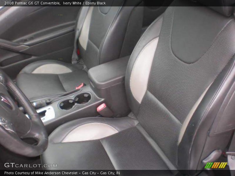 Ivory White / Ebony Black 2008 Pontiac G6 GT Convertible