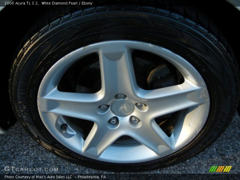White Diamond Pearl / Ebony 2006 Acura TL 3.2