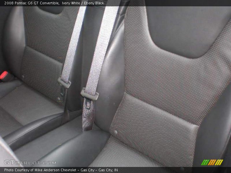 Ivory White / Ebony Black 2008 Pontiac G6 GT Convertible