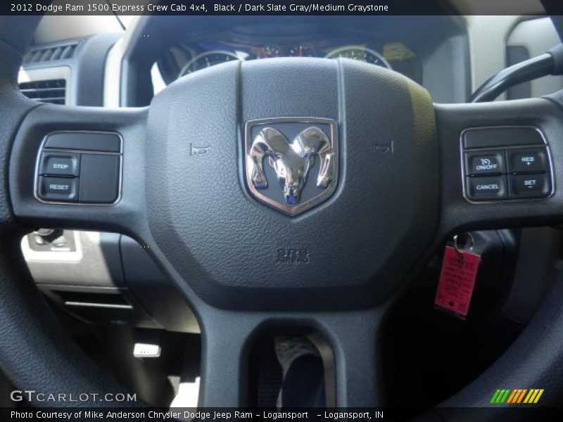 Black / Dark Slate Gray/Medium Graystone 2012 Dodge Ram 1500 Express Crew Cab 4x4