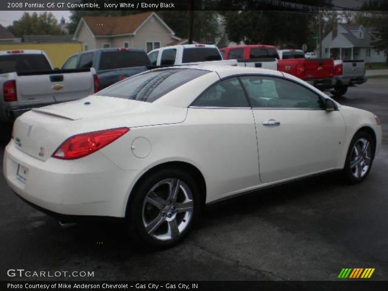 Ivory White / Ebony Black 2008 Pontiac G6 GT Convertible