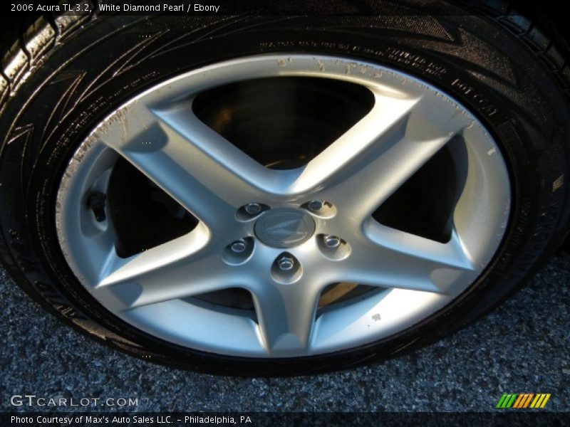 White Diamond Pearl / Ebony 2006 Acura TL 3.2