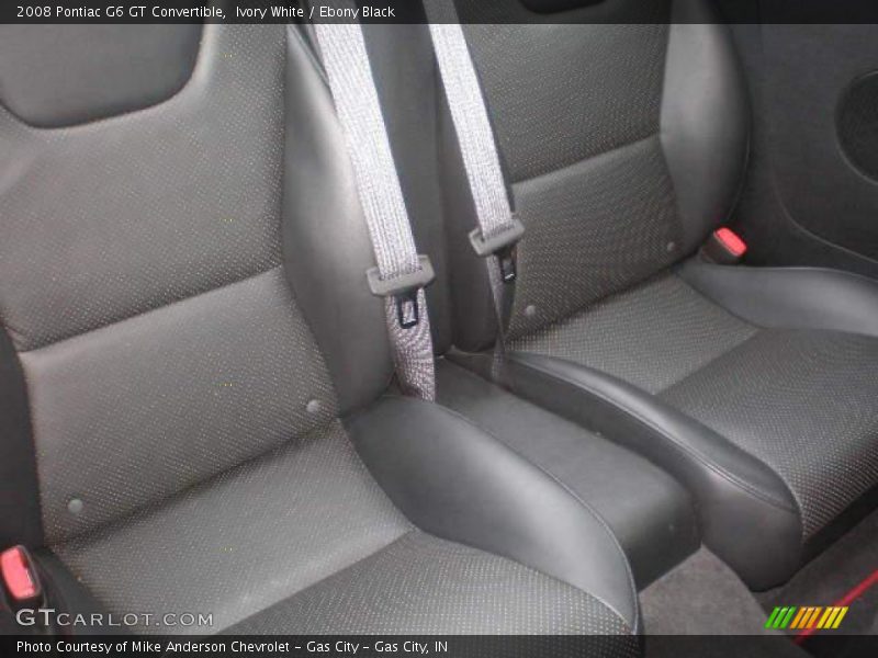 Ivory White / Ebony Black 2008 Pontiac G6 GT Convertible