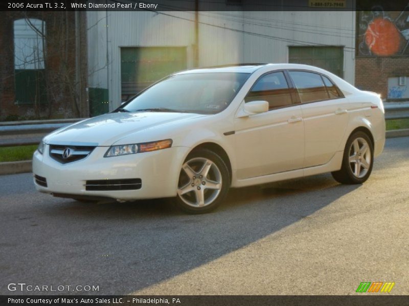 White Diamond Pearl / Ebony 2006 Acura TL 3.2