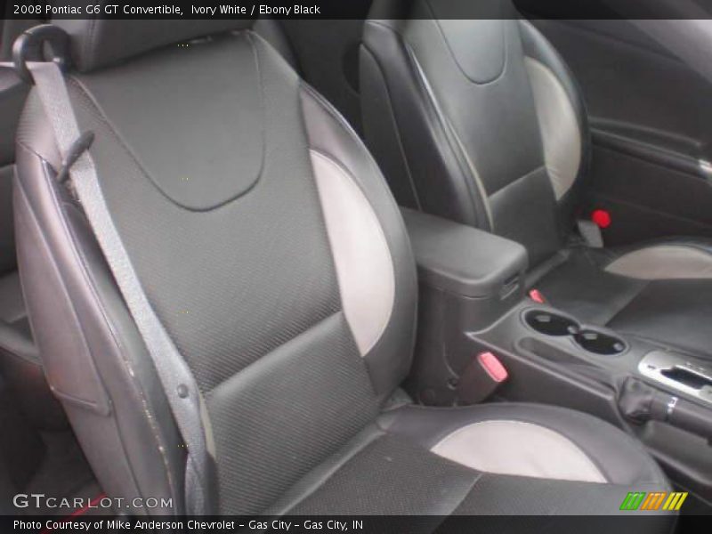 Ivory White / Ebony Black 2008 Pontiac G6 GT Convertible
