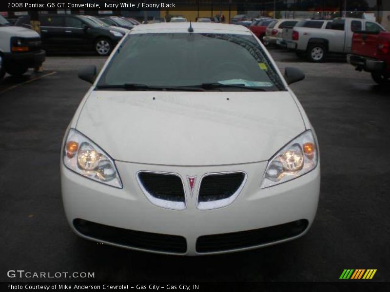 Ivory White / Ebony Black 2008 Pontiac G6 GT Convertible