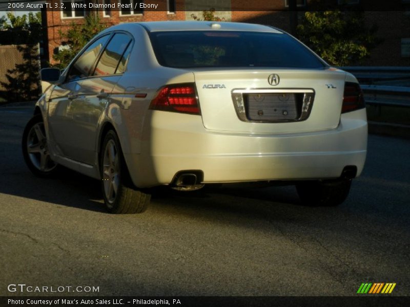 White Diamond Pearl / Ebony 2006 Acura TL 3.2