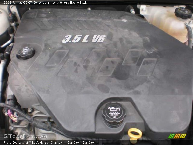 Ivory White / Ebony Black 2008 Pontiac G6 GT Convertible