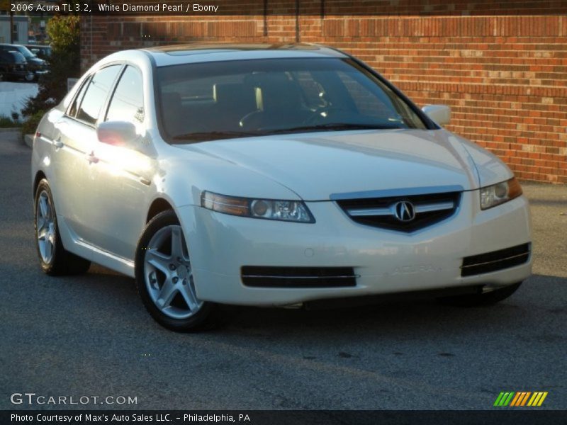 White Diamond Pearl / Ebony 2006 Acura TL 3.2