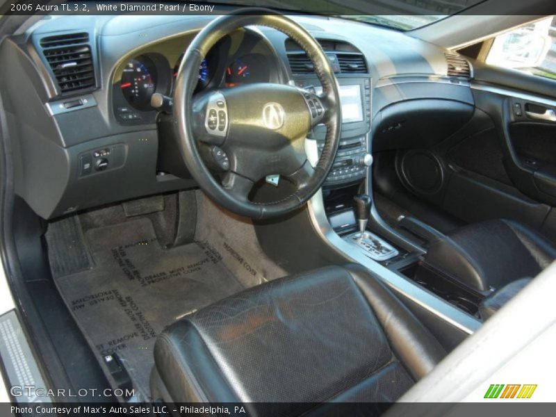 White Diamond Pearl / Ebony 2006 Acura TL 3.2