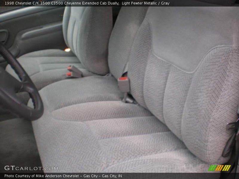 Light Pewter Metallic / Gray 1998 Chevrolet C/K 3500 C3500 Cheyenne Extended Cab Dually