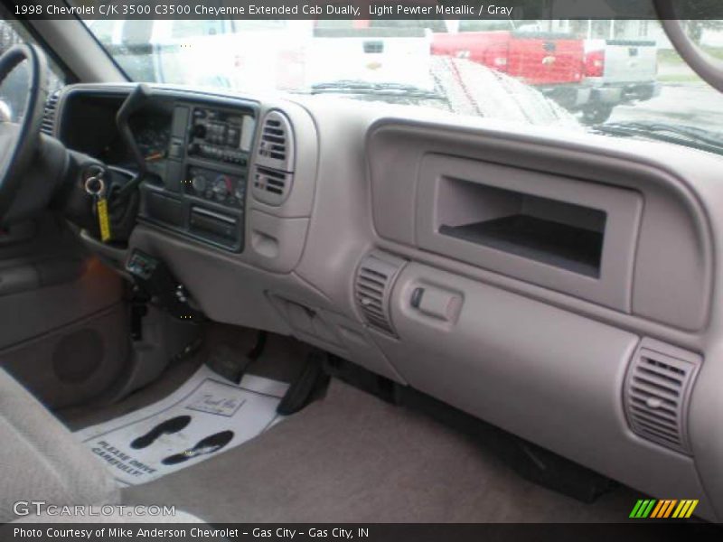 Light Pewter Metallic / Gray 1998 Chevrolet C/K 3500 C3500 Cheyenne Extended Cab Dually