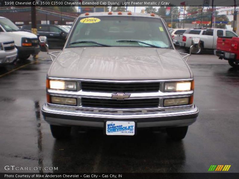 Light Pewter Metallic / Gray 1998 Chevrolet C/K 3500 C3500 Cheyenne Extended Cab Dually