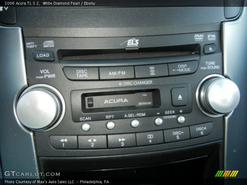 White Diamond Pearl / Ebony 2006 Acura TL 3.2