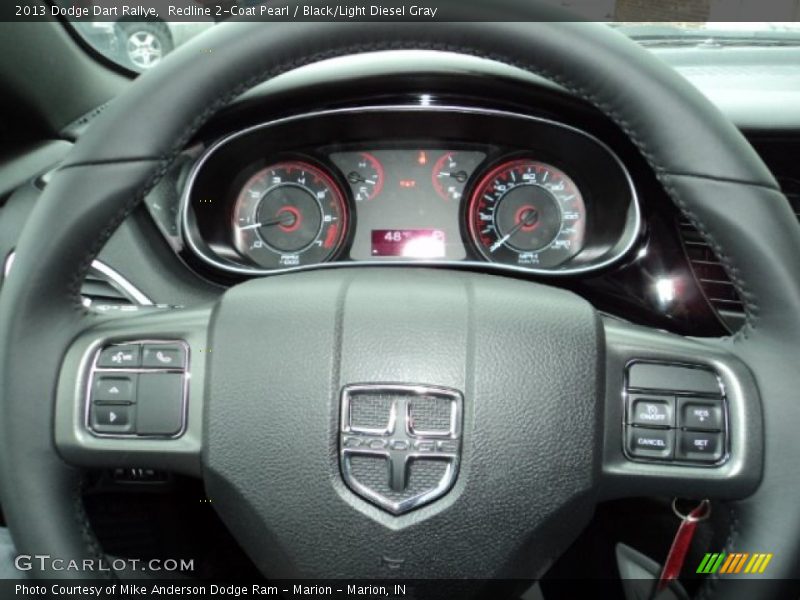 Redline 2-Coat Pearl / Black/Light Diesel Gray 2013 Dodge Dart Rallye