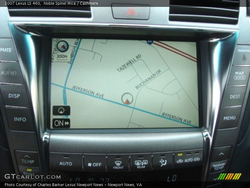Navigation of 2007 LS 460