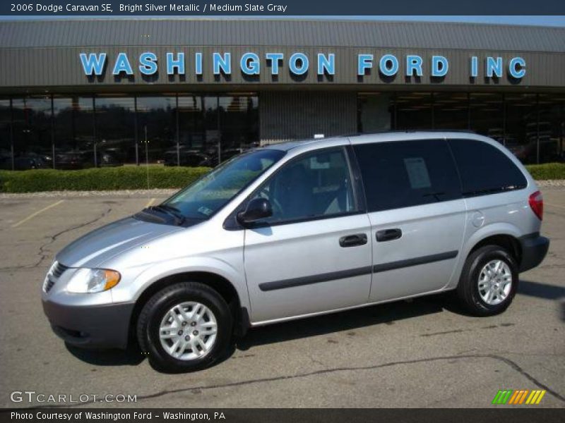 Bright Silver Metallic / Medium Slate Gray 2006 Dodge Caravan SE