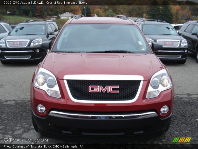 Crystal Red Tintcoat / Ebony 2012 GMC Acadia SLE AWD