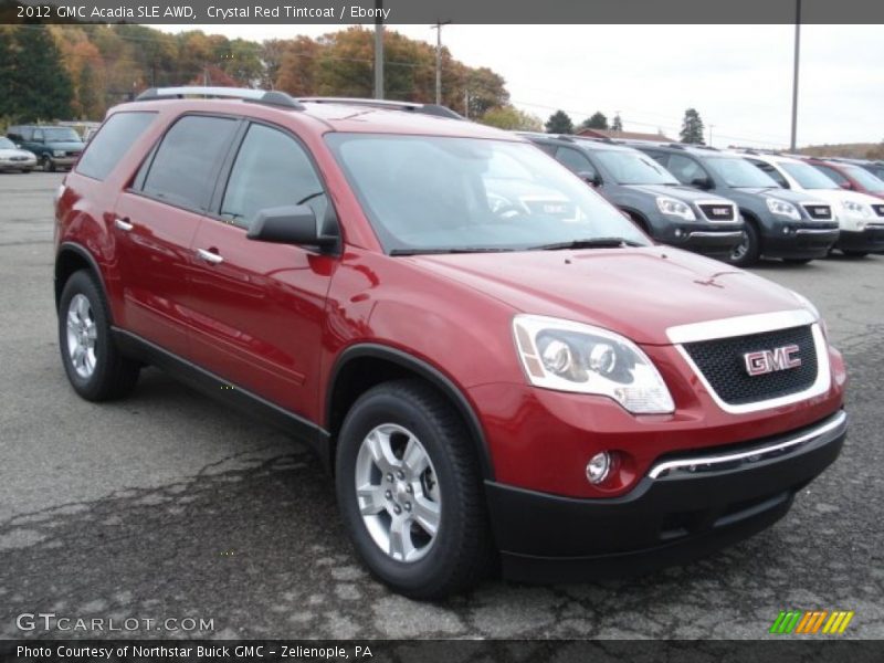 Crystal Red Tintcoat / Ebony 2012 GMC Acadia SLE AWD