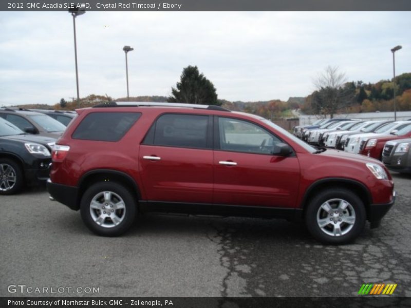 Crystal Red Tintcoat / Ebony 2012 GMC Acadia SLE AWD