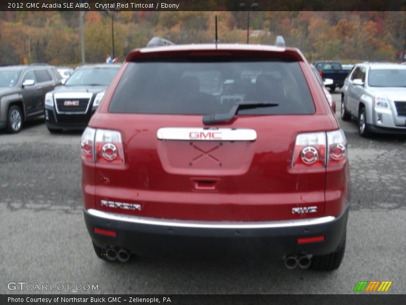 Crystal Red Tintcoat / Ebony 2012 GMC Acadia SLE AWD