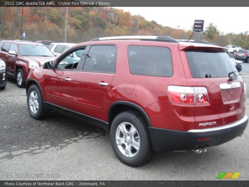 Crystal Red Tintcoat / Ebony 2012 GMC Acadia SLE AWD