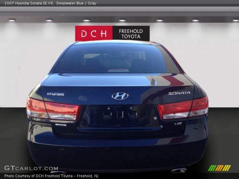 Deepwater Blue / Gray 2007 Hyundai Sonata SE V6