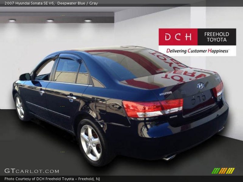 Deepwater Blue / Gray 2007 Hyundai Sonata SE V6