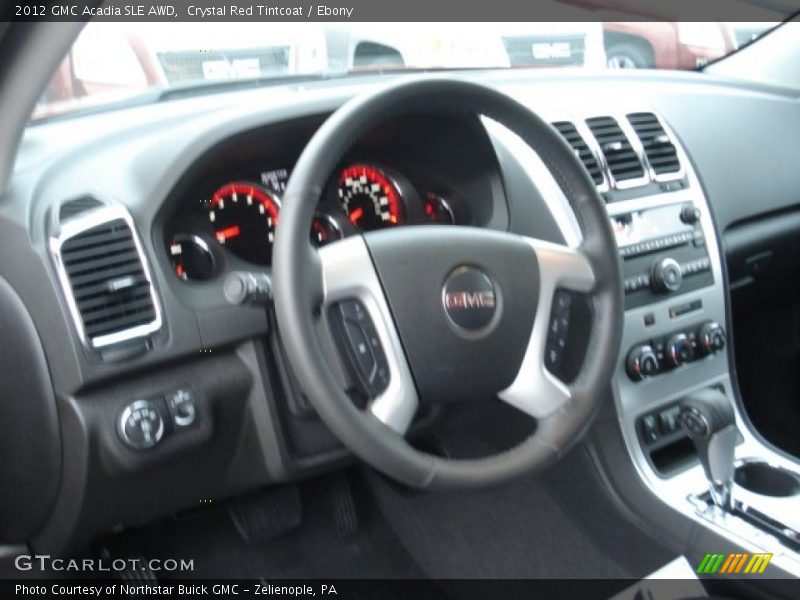 Crystal Red Tintcoat / Ebony 2012 GMC Acadia SLE AWD