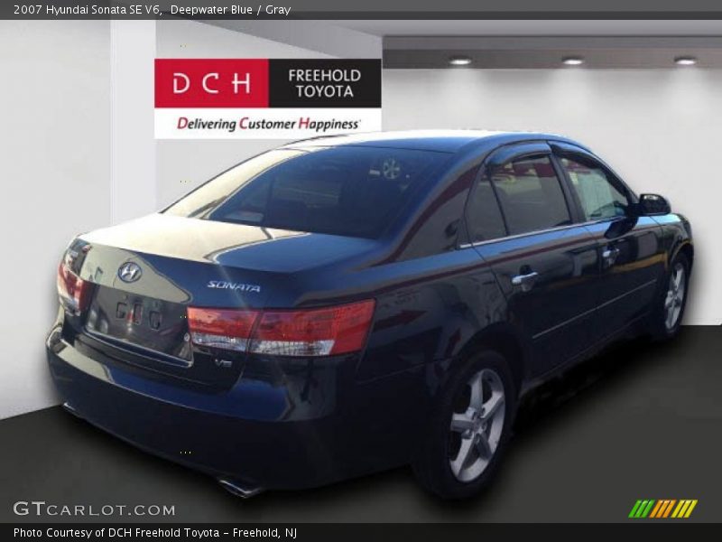 Deepwater Blue / Gray 2007 Hyundai Sonata SE V6