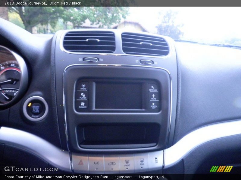 Bright Red / Black 2013 Dodge Journey SE