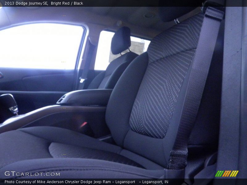 Bright Red / Black 2013 Dodge Journey SE